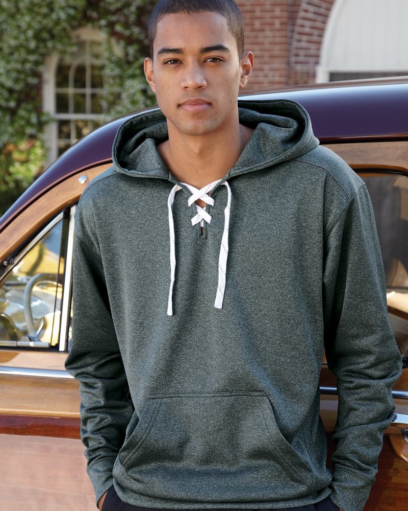 sport lace hooded sweatshirt